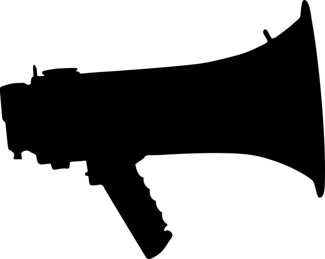 silueta megafonu